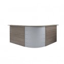 Angolo per scrivania reception Frensy Florence 96x96x115 cm olmo UFLAR