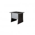 Scrivania Frensy Spirit fianchi a pannello 80x80x72 cm wengé USPWS80