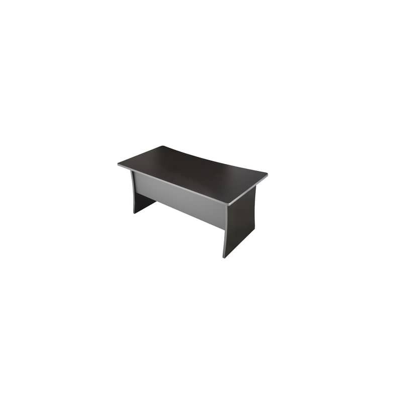 Scrivania Frensy Spirit fianchi a pannello 140x80x72 cm wengé USPWS14