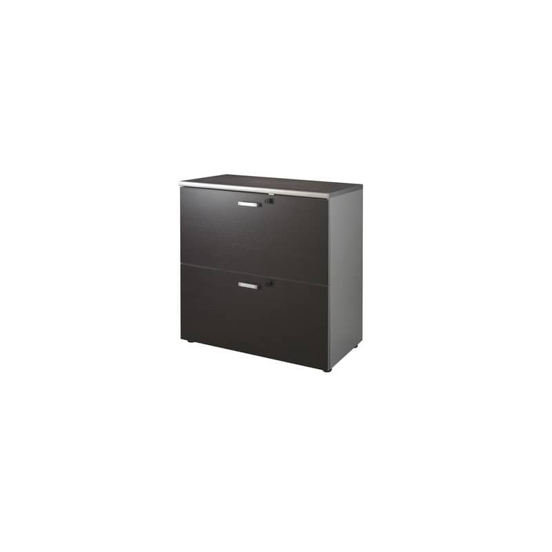 Mobile portacartelle Frensy Spirit 90x45x90 cm wengé USPWMPC