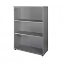 Mobile medio a giorno Frensy Spirit 2 ripiani doppia larghezza 90x45x130 cm top wengé - struttura grigio - USPWM139