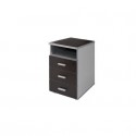 Cassettiera 3 cassetti + vano Frensy Spirit 44x52x72 cm wengé USPWC3C