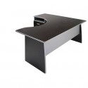 Scrivania informatica Frensy Spirit con semipenisola sinistra 160x100x72 cm wengé - USPWSI16SX