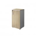Mobile basso a giorno Frensy Spirit 1 ripiano 45x45x90 cm rovere - struttura grigio - USPRM94