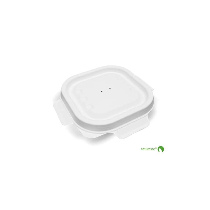 Coperchio richiudibile per vaschetta da asporto 340 ml Scatolificio del Garda bianco - Conf. 125 pezzi 3455
