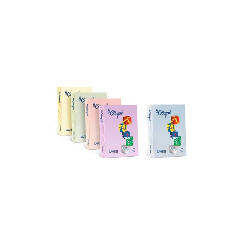 Carta colorata FAVINI LE CIRQUE per tutte le tecnologie di stampa 80 g/m² A4 avorio 110  500 fogli - A71Q504