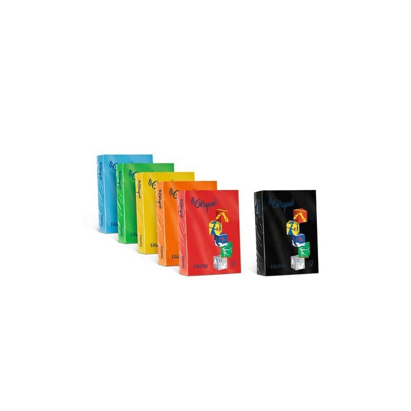 Carta colorata FAVINI LE CIRQUE per tutte le tecnologie di stampa 80 g/m² A4 giallo oro 201  500 fogli - A71H504