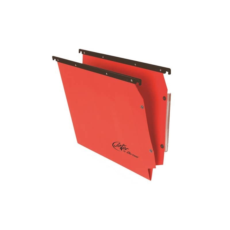Cartelle sospese laterali per armadi Linea Joker 33 cm fondo V - rosso conf. 25 pezzi - 414F LINK - A4