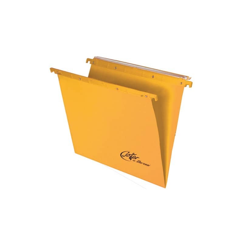 Cartelle sospese orizzontali per cassetti Linea Joker 39 cm fondo V - giallo conf. 25 pezzi 400/395 LINK - A5