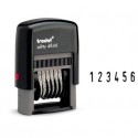 Numeratore autoinchiostrante a 6 bande TRODAT PRINTY ECO 4846 in plastica nero - 211594