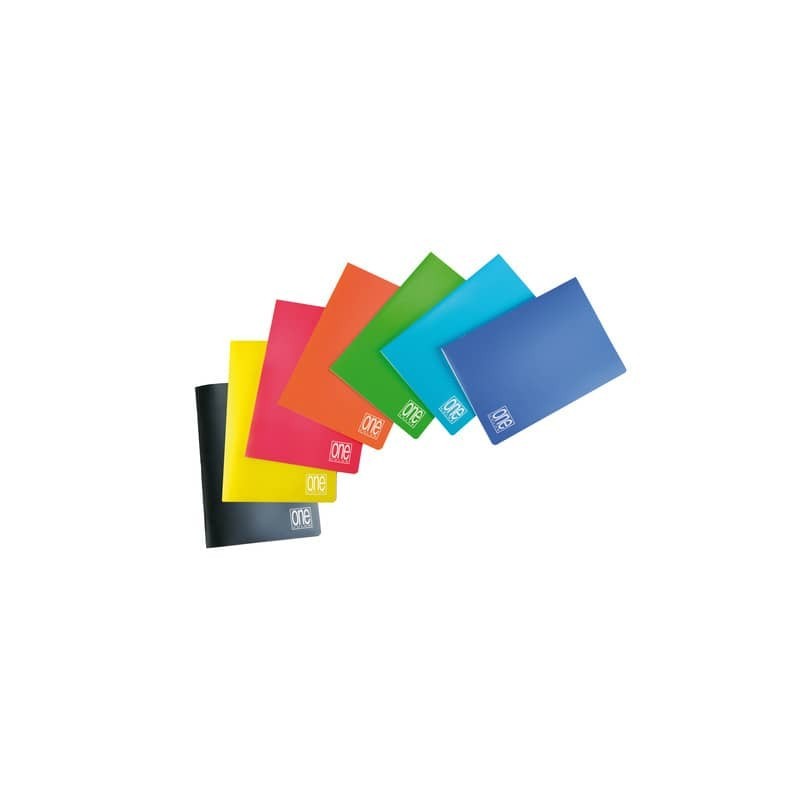 Maxi quaderno One Color A4 - 80 g/m² - 20+1 ff - Q - colori assortiti - 5575 (Conf.10)