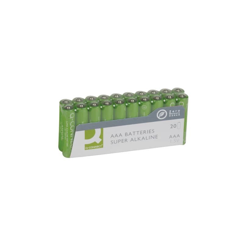 Batterie alcaline Q-Connect AAA  conf. 20 pezzi KF10849
