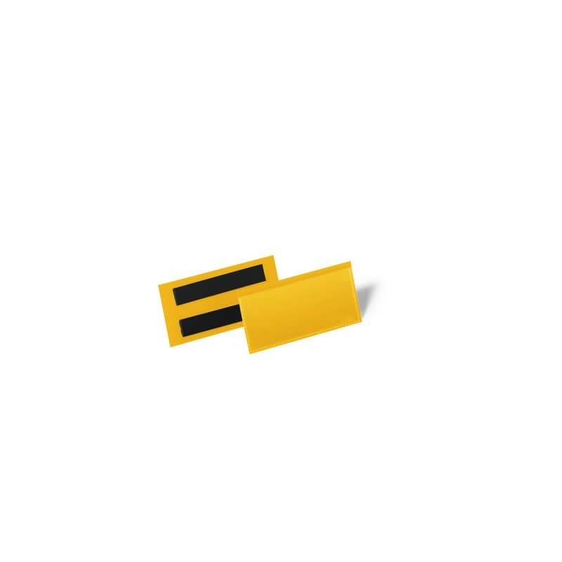 Tasche per identificazione a fissaggio magnetico DURABLE 113x53 mm giallo Conf. 50 pz - 1741-04