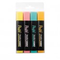 Evidenziatori Tratto Video Pastel assortiti pastello - tratto 1-5 mm - busta appendibile da 4 pezzi - 835800
