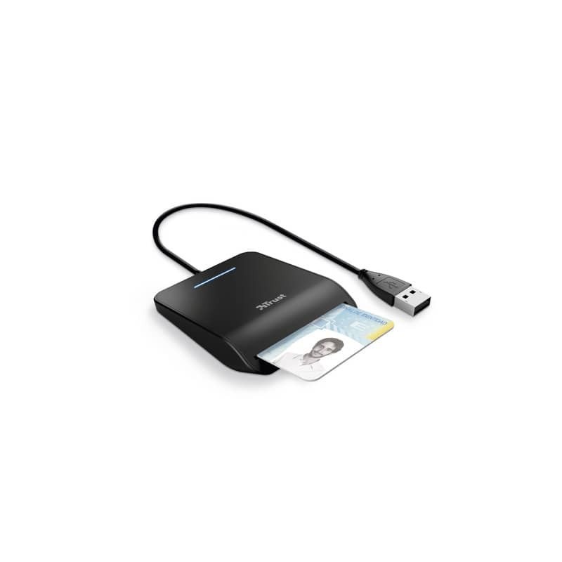 Lettore di schede ID Trust Smart Card Reader Primo nero - 23890