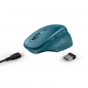 Mouse ergonomico ricaricabile wireless Trust OZAA ricevitore USB A 2.0 - portata 10 m - azzurro - 24034