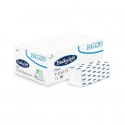 Asciugamani interfogliati piagatura a V Bulkysoft Classic 24x21,5 cm bianco Cf. 15 fascette da 200 fogli - 84520.E20