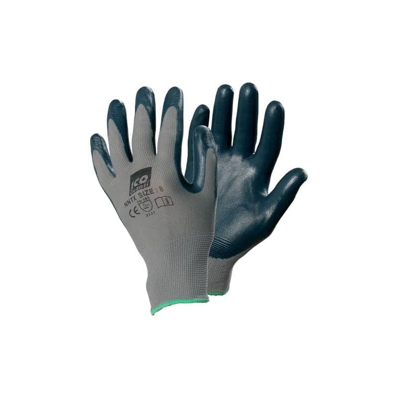 Guanti da lavoro in nylon/nitrile Icoguanti per assemblaggio - taglia M - DPI Cat. II - NNT/MEDIA