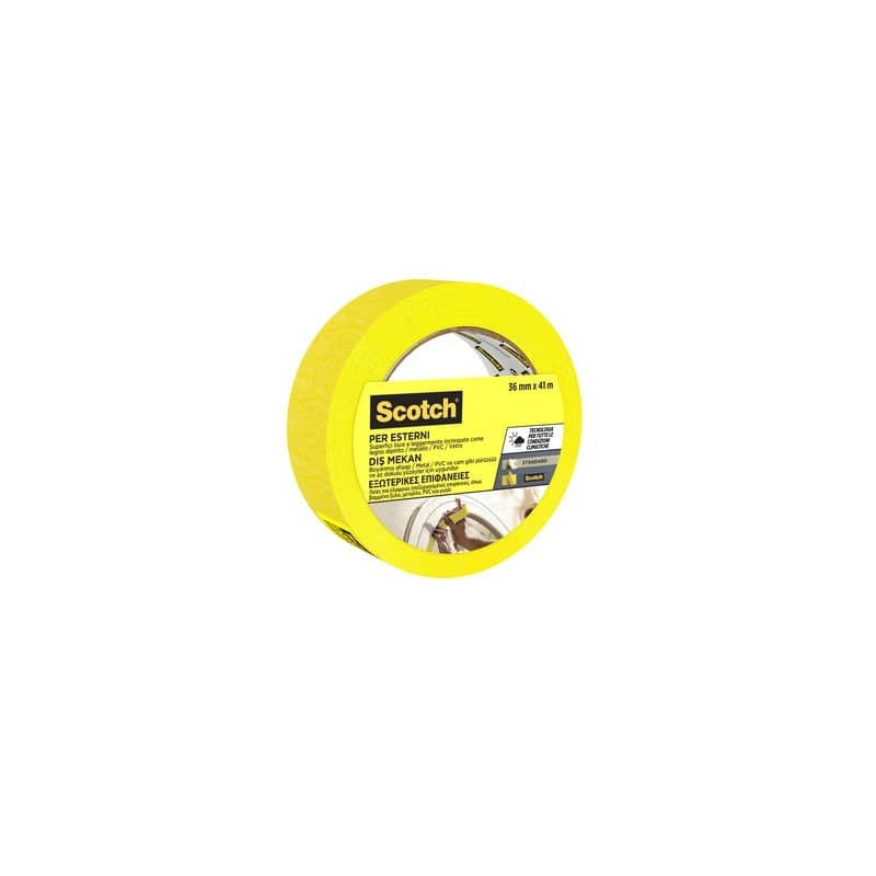 Nastro di mascheratura per superfici esterne Scotch® 2097 36 mm x 41 m giallo 2097IGT36