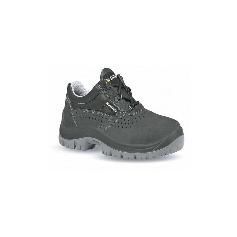 Scarpe antinfortunistiche in pelle di camoscio Movida S1P U-Power nero-grigio n° 44 - UE20025 MOVIDA S1P 44