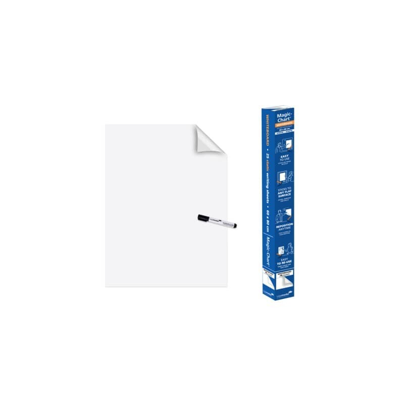 Blocco lavagna elettrostatico da parete Legamaster Magic-Chart Whiteboard 25 ff 60x80 cm bianco L-1591 00