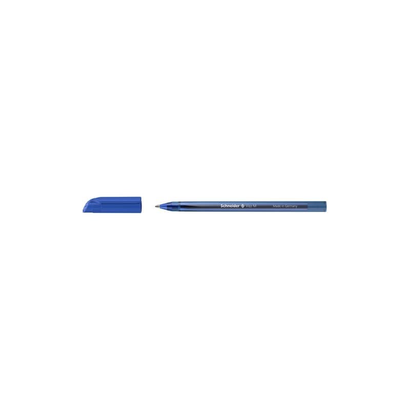 Penne a sfera con cappuccio Schneider VIZZ tratto M blu scuro - Conf. 50 pezzi - P102203