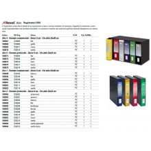 Registratore a leva DOX2 Protocollo 28,5x35 cm - dorso 8 cm blu chiaro D26201