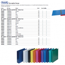 Raccoglitore FAVORIT Europa 22x30 cm 4 anelli tondi Ø 30 mm - dorso 4 cm arancio 400051153