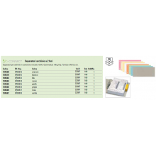 Separatore per archivio con due fori Q-Connect 24x10,5 cm 190 g/m² bianco conf. da 100 - KF00515