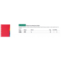 Separatore per archivio con perforazione universale Q-Connect 24x30 cm 230 g/m² bianco  conf. da 100 - KF02785