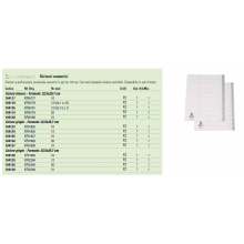 Divisore numerico Q-Connect bianco 22,5x29,7 cm ppl 1-12 KF00178