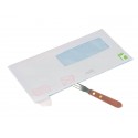 Apribuste tagliacarte in blister Q-Connect acciaio/legno 21,5 cm KF03985