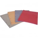 Divisori in cartoncino Manilla con fori EURO-CART 23x30 cm rosso conf. da 100 pezzi DM04RO C/FORI_DESK
