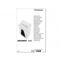 Distruggidocumenti uso moderato HSM SECURIO B22 - P-2 - 33 L - taglio a strisce 5,8 mm - bianco - 1831121