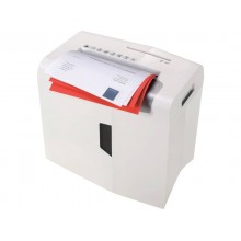 Distruggidocumenti uso moderato HSM Shredstar S10 - P-2 - 18 L - taglio a strisce 6 mm - bianco/argento - 1042121