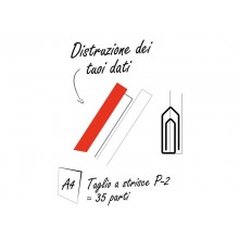 Distruggidocumenti uso moderato HSM Shredstar S10 - P-2 - 18 L - taglio a strisce 6 mm - bianco/argento - 1042121