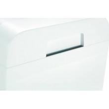 Distruggidocumenti uso moderato HSM Shredstar S10 - P-2 - 18 L - taglio a strisce 6 mm - bianco/argento - 1042121