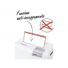 Distruggidocumenti uso moderato HSM Shredstar S10 - P-2 - 18 L - taglio a strisce 6 mm - bianco/argento - 1042121