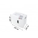 Distruggidocumenti uso moderato HSM Shredstar S10 - P-2 - 18 L - taglio a strisce 6 mm - bianco/argento - 1042121
