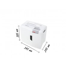 Distruggidocumenti uso moderato HSM Shredstar S10 - P-2 - 18 L - taglio a strisce 6 mm - bianco/argento - 1042121