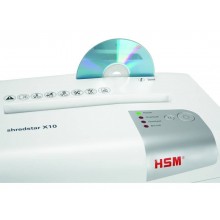 Distruggidocumenti uso moderato HSM Shredstar X10 - P-4 - 20 L - taglio a frammenti 4,5x30 mm - 1045111