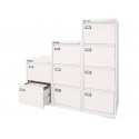 Classificatore per cartelle sospese KUBO 4 cassetti 46x62x132 cm bianco 4304