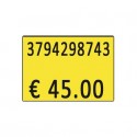 Etichette per prezzatrice Printex f.to 26x19 mm giallo removibili conf 10 rotoli da 600 etich. - B10/2619/FRG