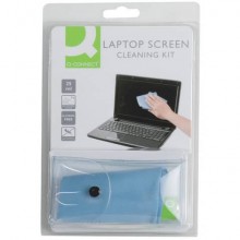 Kit pulizia laptop Q-Connect Spray da 25 ml + panno KF32158A