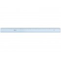Riga ARDA Uni polistirolo termoresistente fumé ottico trasparente 60cm - 28960SS