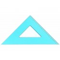 Squadra ARDA Linea Tecnoschool polistirolo termoresistente azzurro trasparente 45° cm 35 - 40135SS (Conf.10)