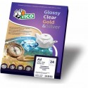 Etichette bianco lucido TICO Press Glossy 36x22 mm - 55 et./foglio - conf. 100 fogli - PG4-3622