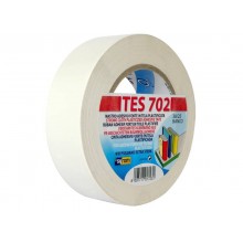Nastro adesivo in tela Tes 702 SYROM formato 38mm x 25 m - materiale tela plastificata bianco - 1723