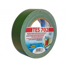 Nastro adesivo in tela Tes 702 SYROM formato 38mm x 25 m - materiale tela plastificata verde - 1763