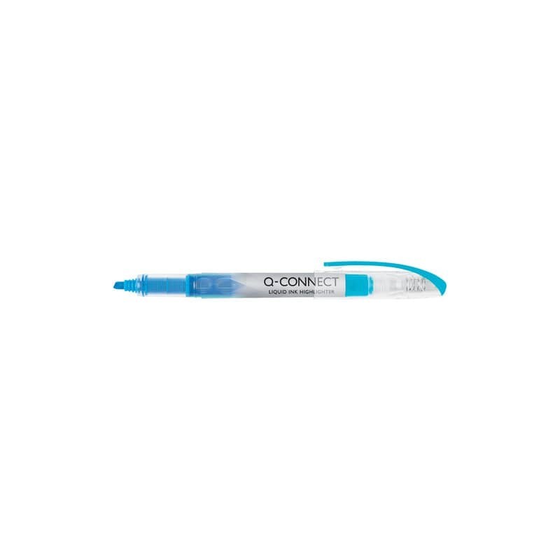 Evidenziatore a penna Q-Connect 1-4 mm blu KF00399 (Conf.12)
